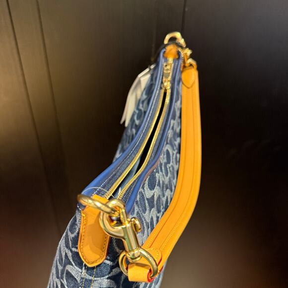 Coach Laurel Shoulder Bag In Signature Denim CY702 & gift receipt - Picture 15 of 16